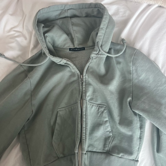 Brandy Melville Tops Sage Green Brandy Christy Hoodie Poshmark